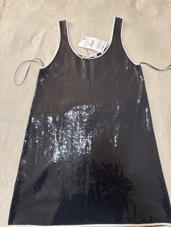 Zara Pailletten Kleid / Glitzer Minikleid, Neu mit Etikett!