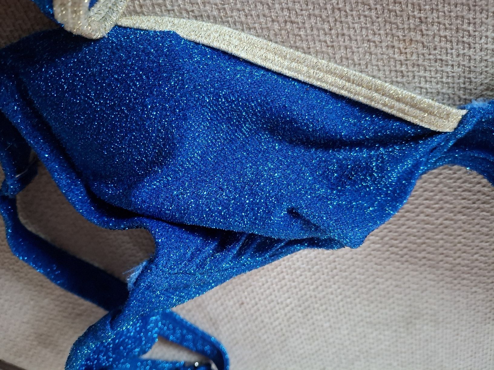 Maillots de bain & Bikinis: Bikini blau glitzer Grösse S einmal getragen – Neuf (Voir description) à Burgdorf par kar_6z98 2
