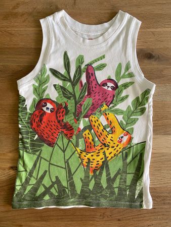 Top „3 FAULTIERE“ von COOL Club, 128cm, Baumwolle