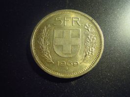 Silber - Fünfliber, Jahrgang 1969