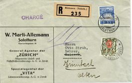 R - Brief Rüttenen 1936 - nachtaxiert