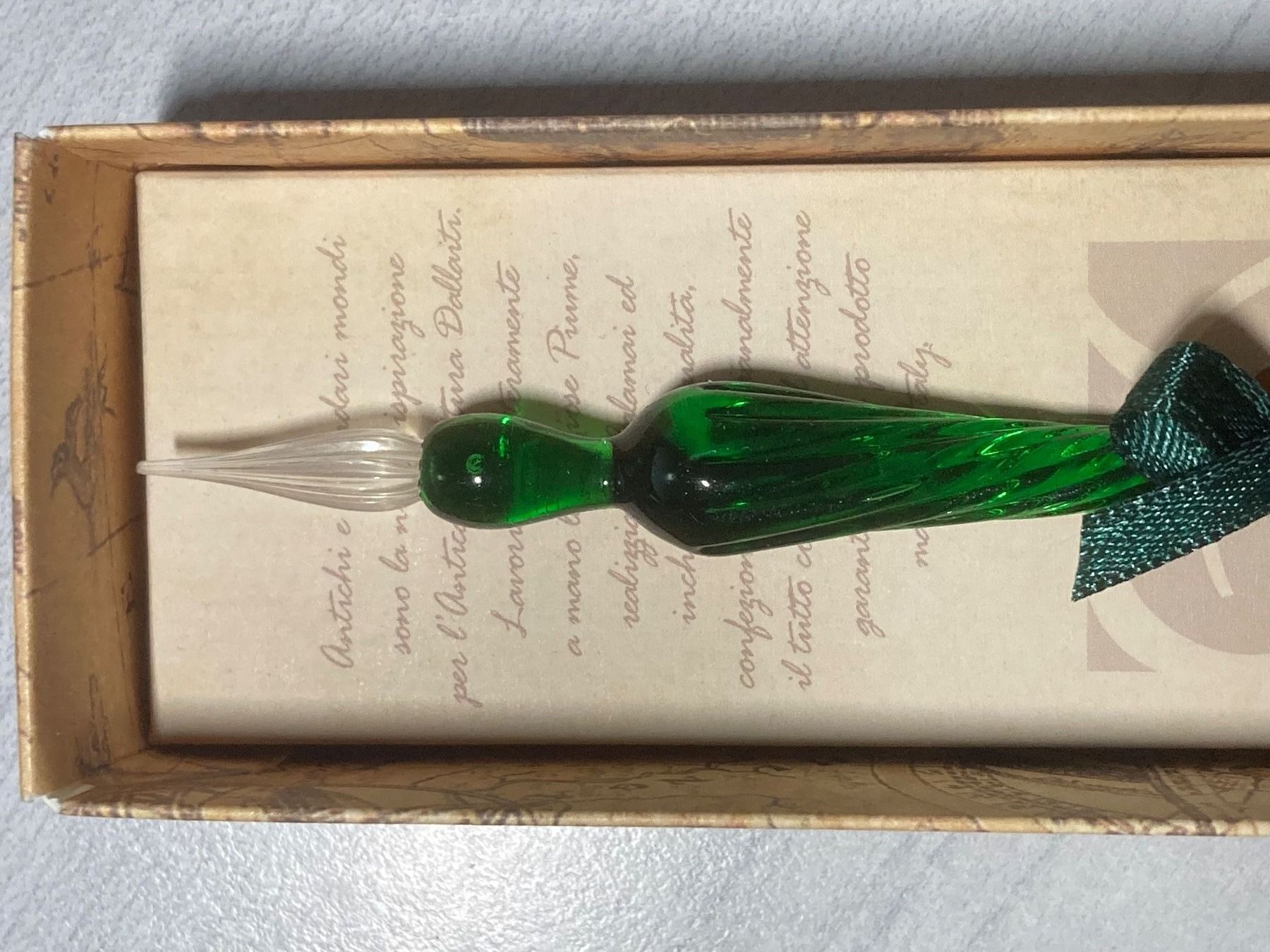 Penna & Evidenziatori: Glasfederhalter mit Tinte - Grün – Nuovo e nell'imballaggio originale da Basel venduto da ce_mettier 3