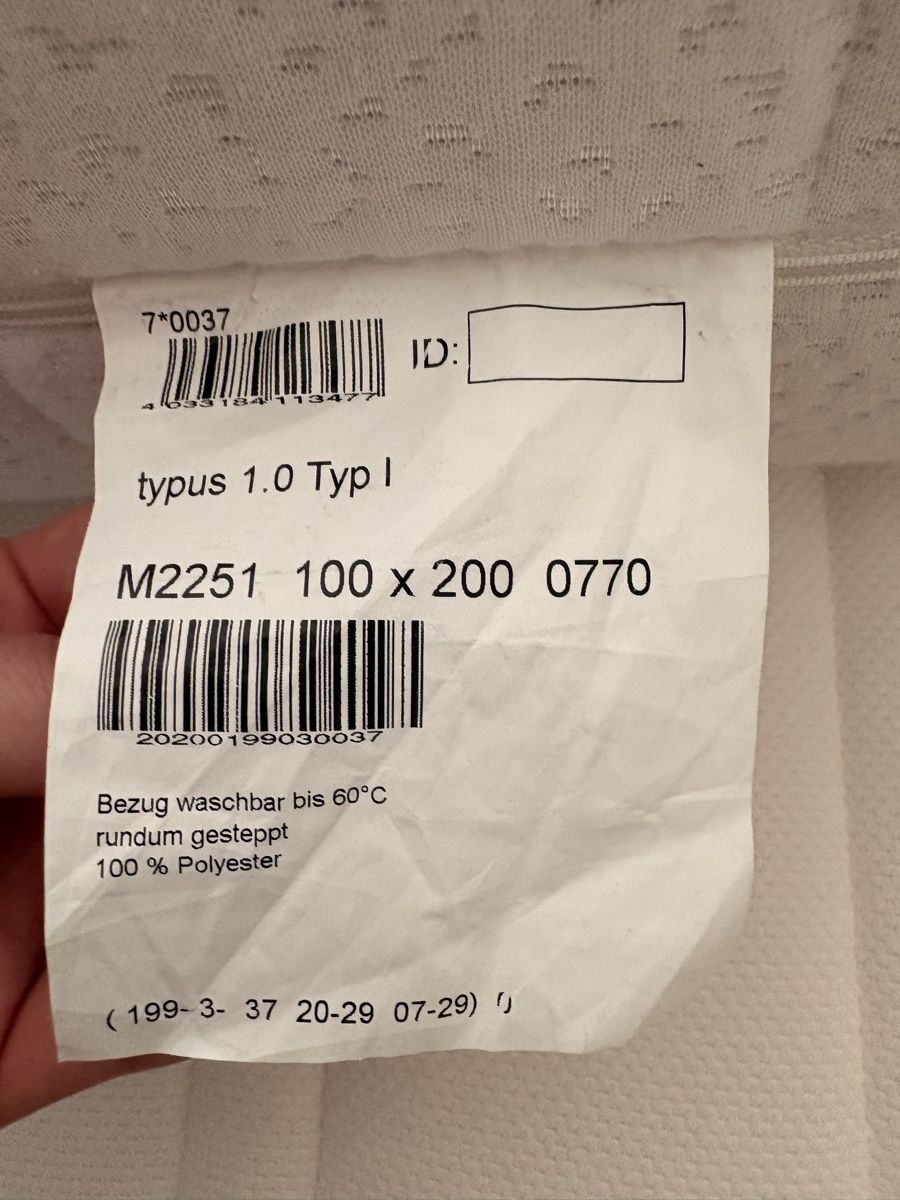 Materassi: IPNOmed Kaltschaummatratze 100x200 cm – Usato da Riehen venduto da Meisenfreundin 3