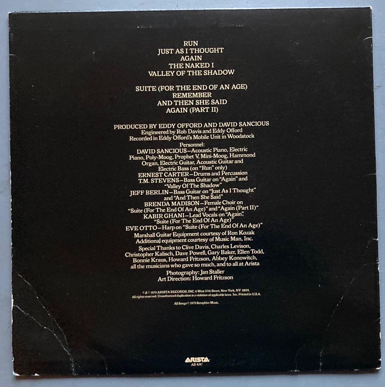 Schallplatten: DAVID SANCIOUS - JUST AS I THOUGHT – Gebraucht aus Poliez-Pittet von Newtown-Records 1