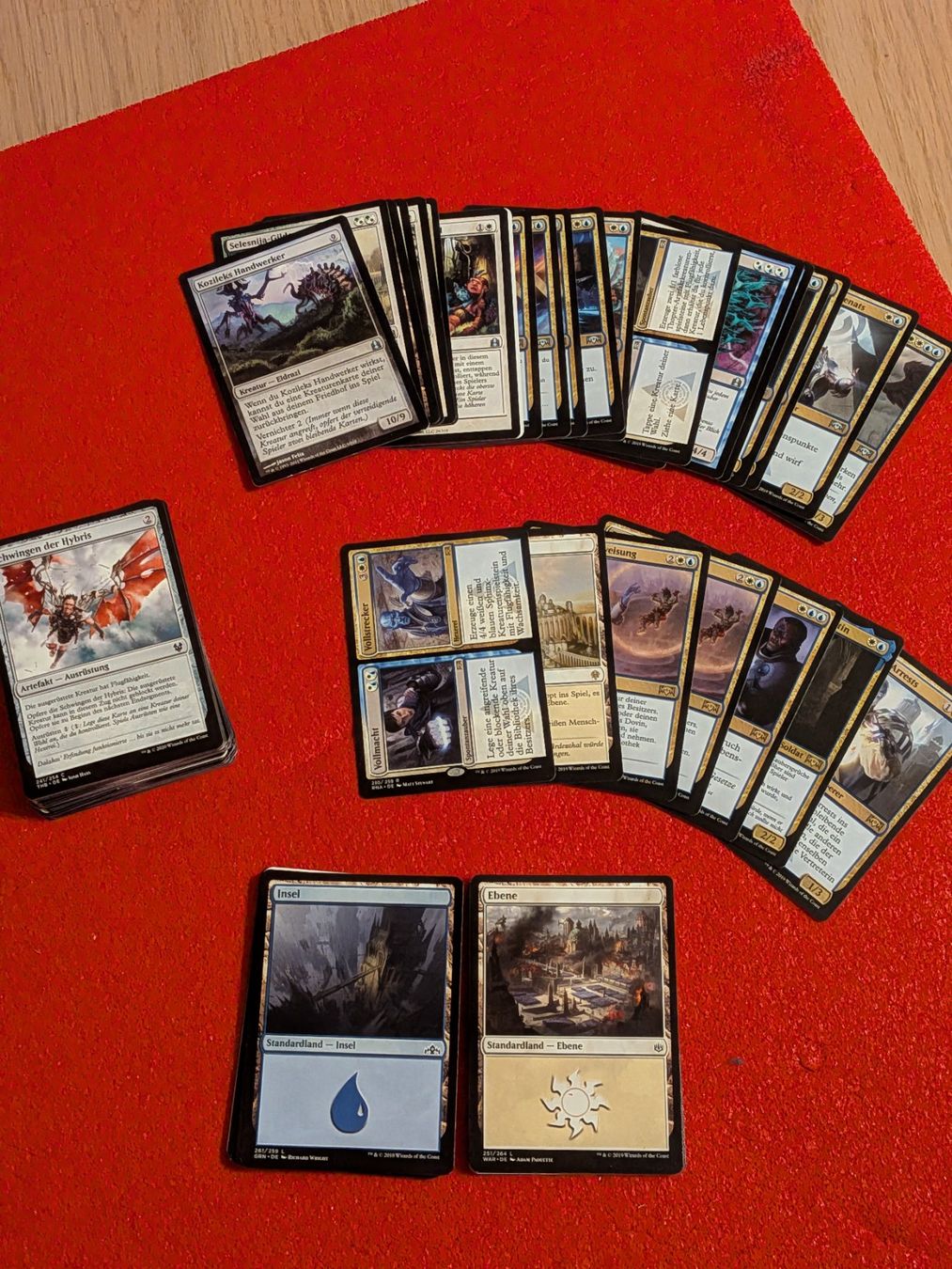 Magic The Gathering Carte collezionabili: Magic the Gathering: Blau-Weiss Deck-Set (mind. 100 Karten) – Usato da Winterthur venduto da lioline40