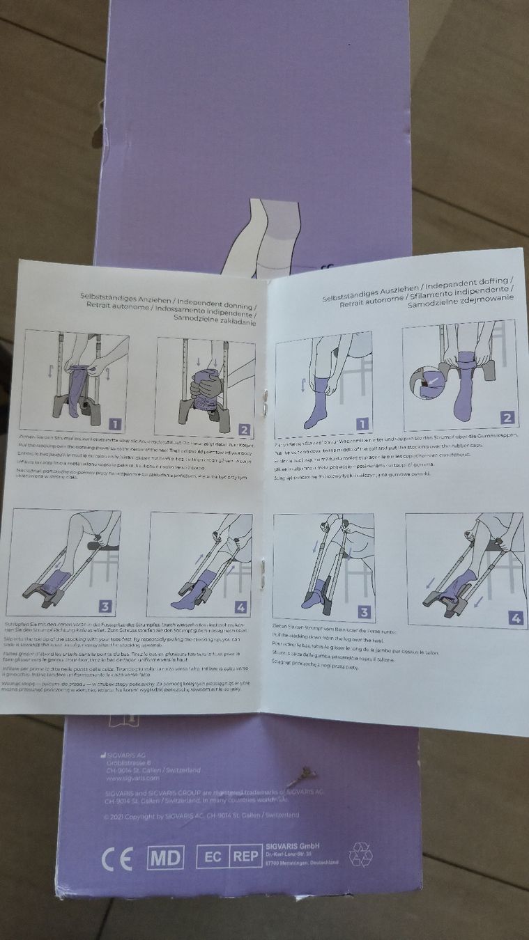 Sigvaris Calze & Collant: Anziehhilfe Strumpfanzieher – Usato da Pfeffikon LU venduto da Spiderpig1991 4