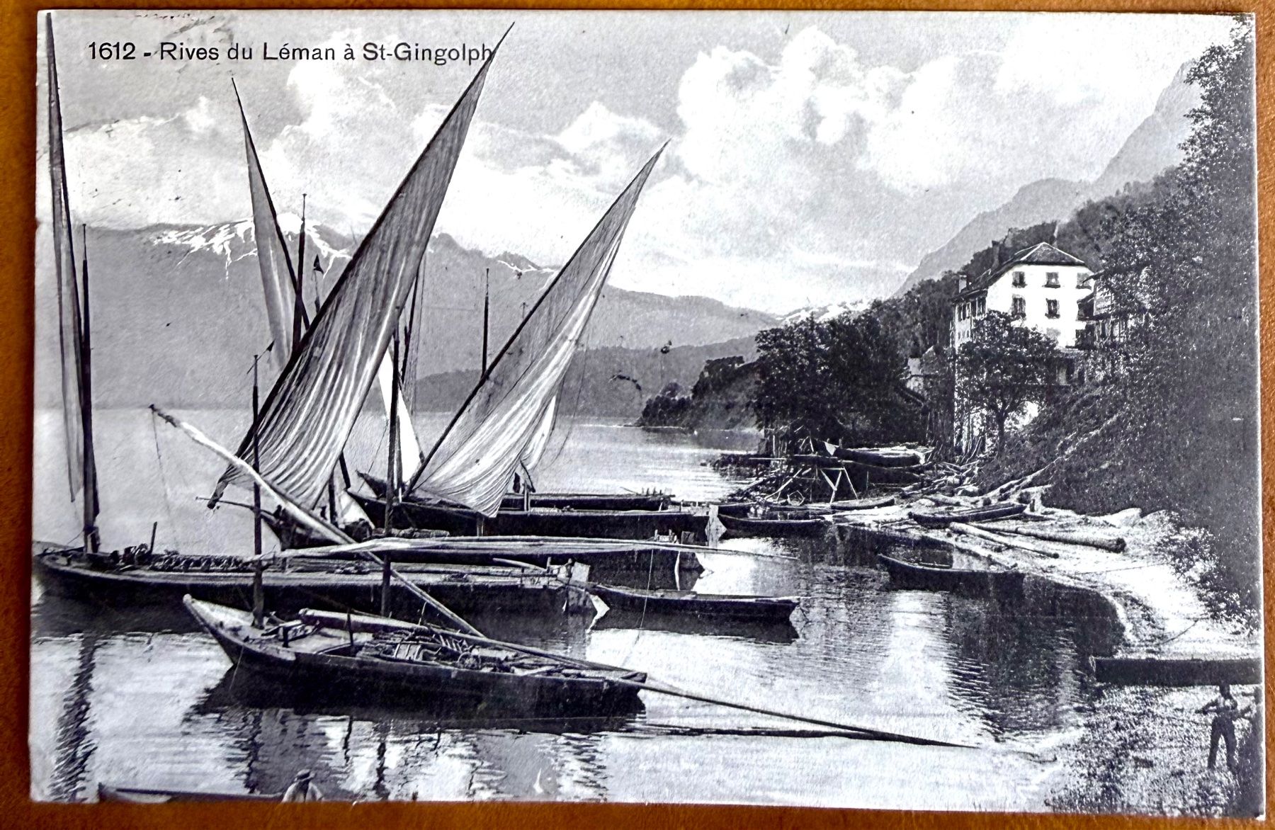 Cartoline postali: St. Gingolph - Bateaux sur les rives 1912 – Usato da Lutry venduto da Ediego