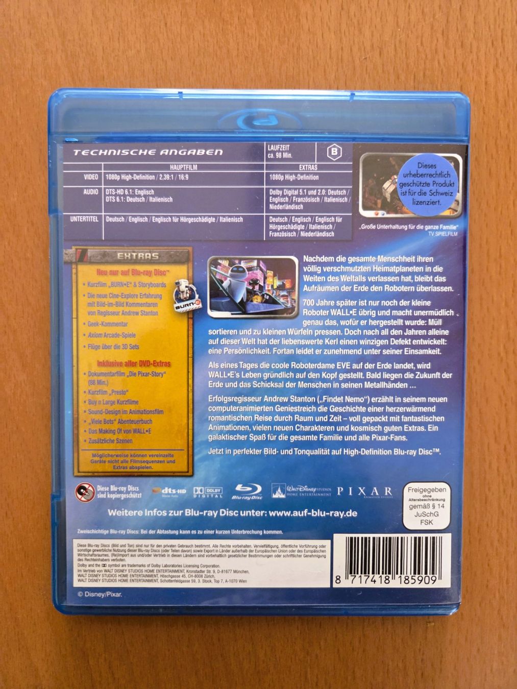 Tous les DVDs: BLU-RAY 2x DISC - WALL- E / WALT DISNEY – D'occasion à Brüttisellen par Nighttrain 2