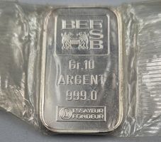 Silberbarren 10 gr Banque d'État de Fribourg (BEF) neuf 
