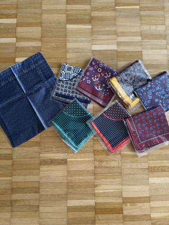 8er Set Herren Einstecktücher, neu und originalverpackt