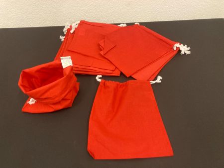 Beutel Zuziehbeutel 20 Stück, je 30 x 25 cm, 100% Baumwolle