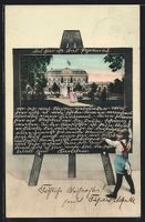 Schultafel-AK Bad Pyrmont, Das Kurhaus u