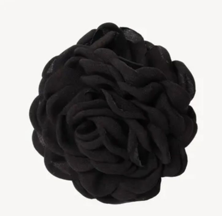 Accessori per capelli: Stoffhaarspange - Schwarze Blume – Nuovo e nell'imballaggio originale da Würenlos venduto da Abracadabra26 1