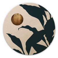 Holzbild Kubistika Ø 70cm  (neu, UVP 128.00 Fr.)