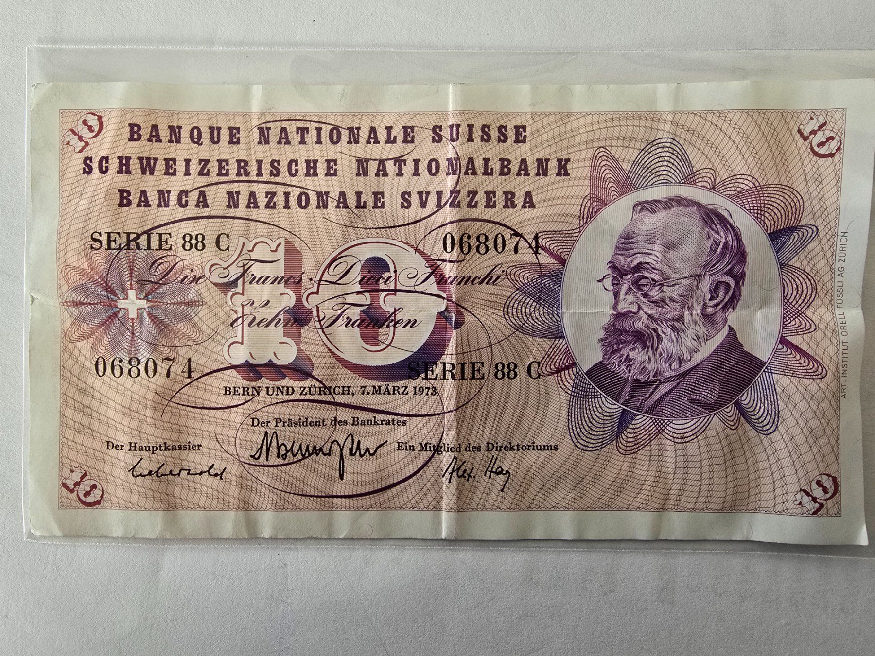 Banconote: Billets de 10 francs, Série 88 C – Usato da Neuenhof venduto da brasvarela