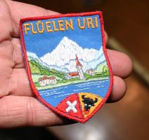 VINTAGE Flüelen Uri ST. GALLER STICKEREI