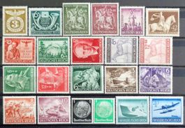 DEUTSCHES REICH: Ein Lot Postfrischer ** aus 1939–1944