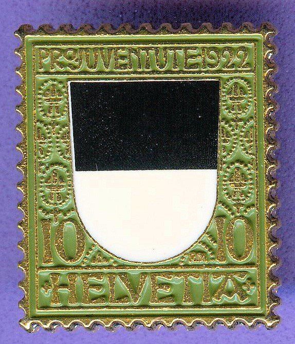 Placchette & Badge: PTT  Pro Juventute 1922  FREIBURG – Usato da Winterthur venduto da Sammleroase