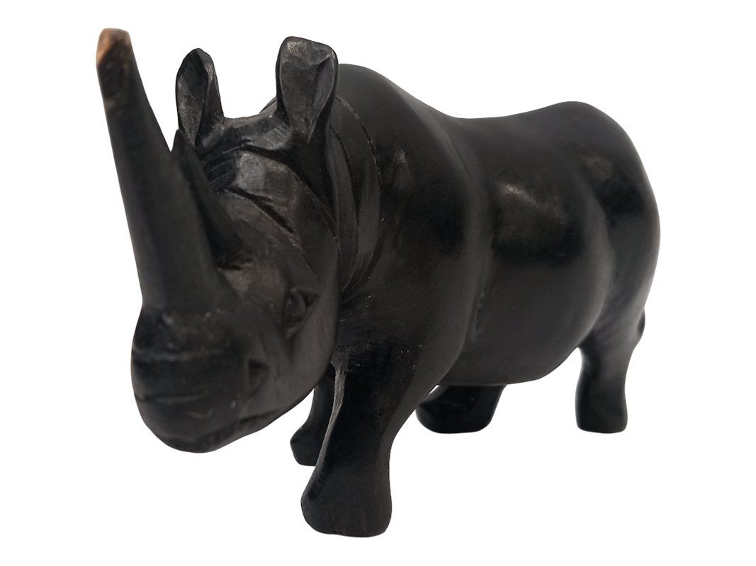 Skulpturen & Statuen: Handgeschnitztes Nashorn aus Holz – Gebraucht aus Hünenberg von Restwert_Zug 1