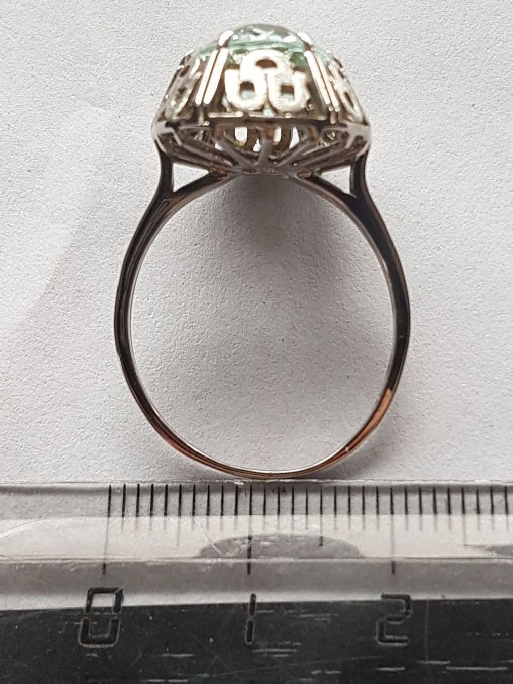 Anelli: Traumhafter rhodinierter Gelbgold Ring – Nuovo (secondo la descrizione) da Unterägeri venduto da Altgoldschmuck 5
