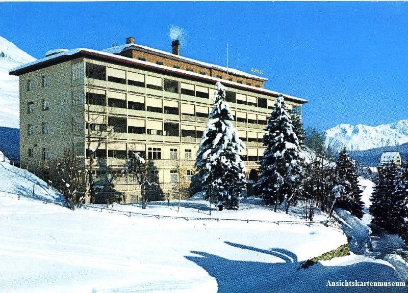 Ansichtskarten: Davos-Dorf - Kurhaus Albula + 1983 – Gebraucht aus Emmenbrücke von teestube