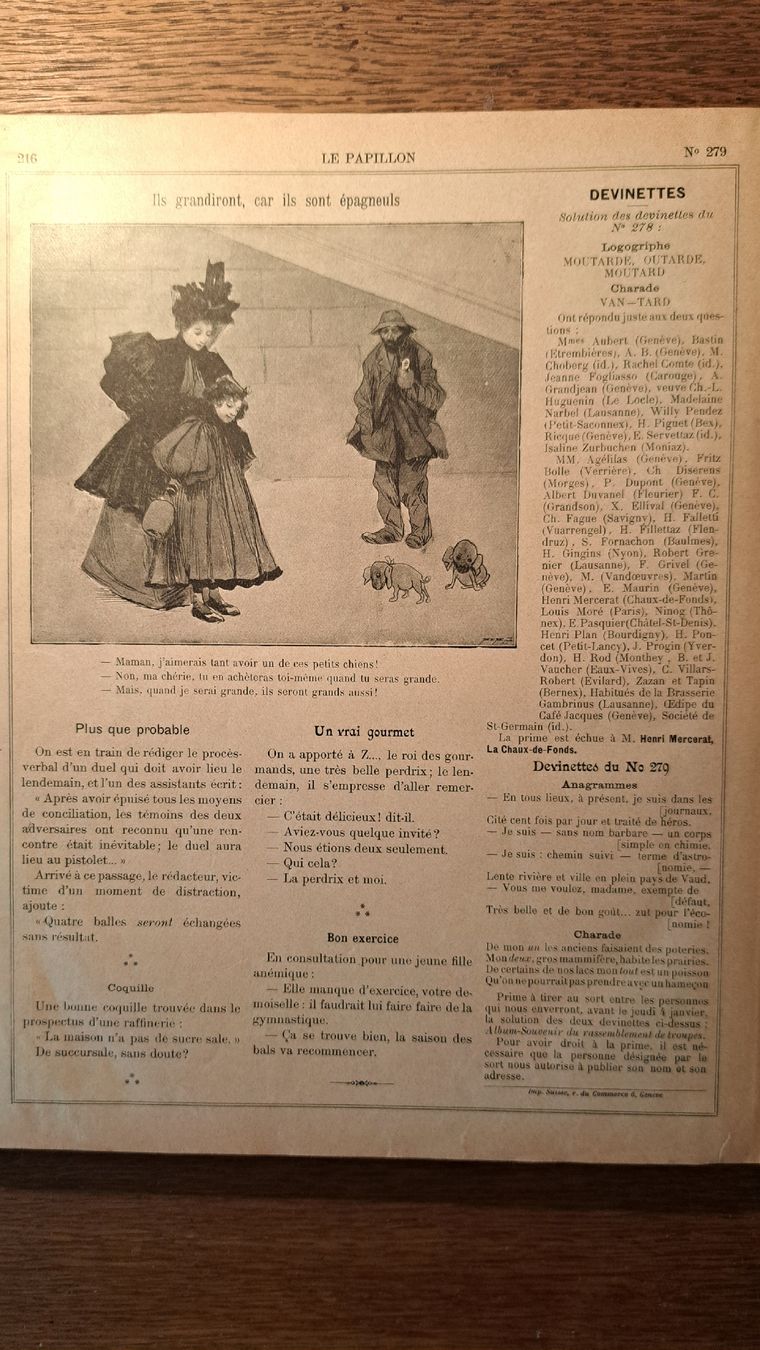 Libri: Journal "Le Papillon" 1899, complet, rare !  – Usato da Pailly venduto da jme99 4