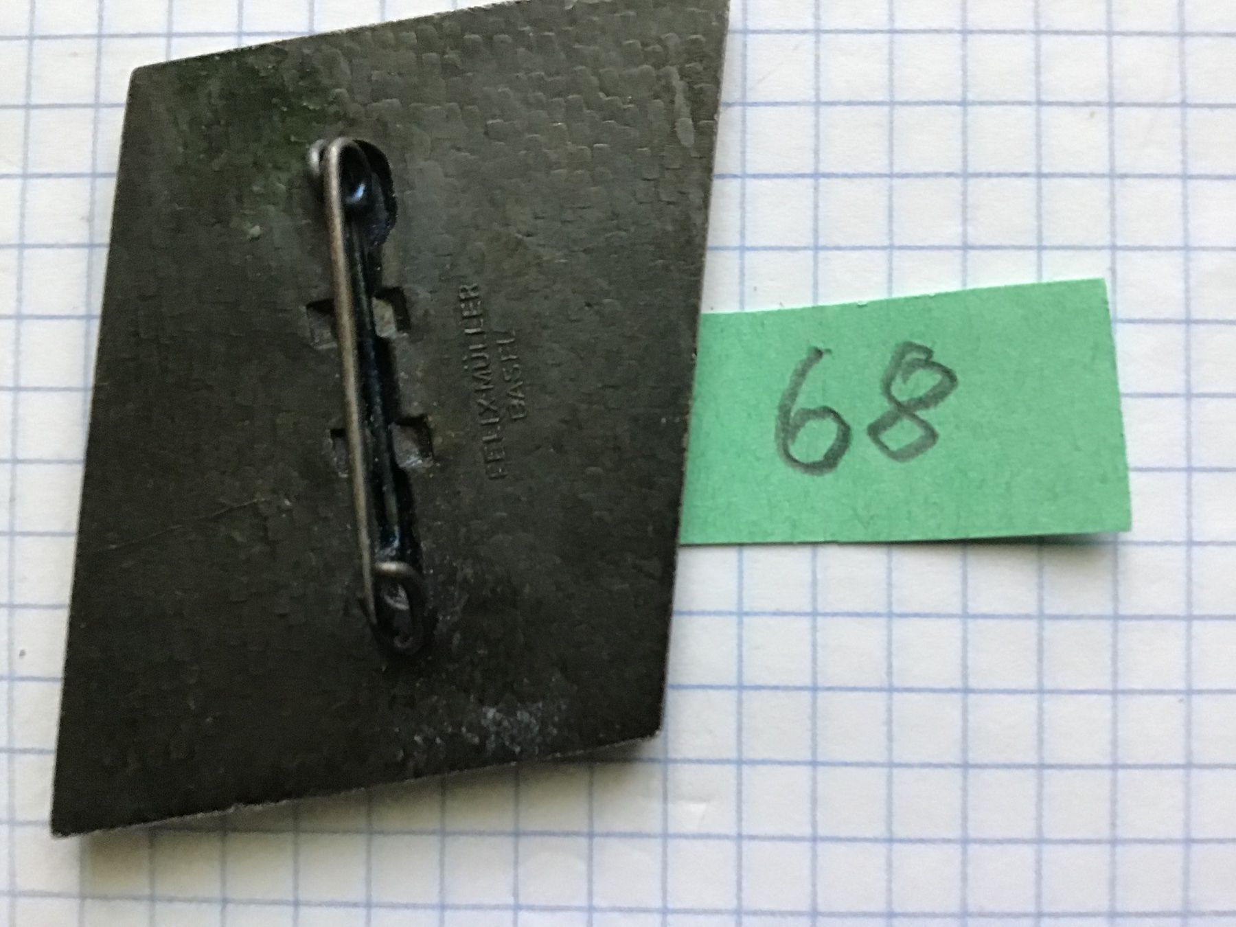 Basler Plaketten & Abzeichen: Baslerfasnachtsplaketten Silber 1968 – Gebraucht aus Arlesheim von printz01 1
