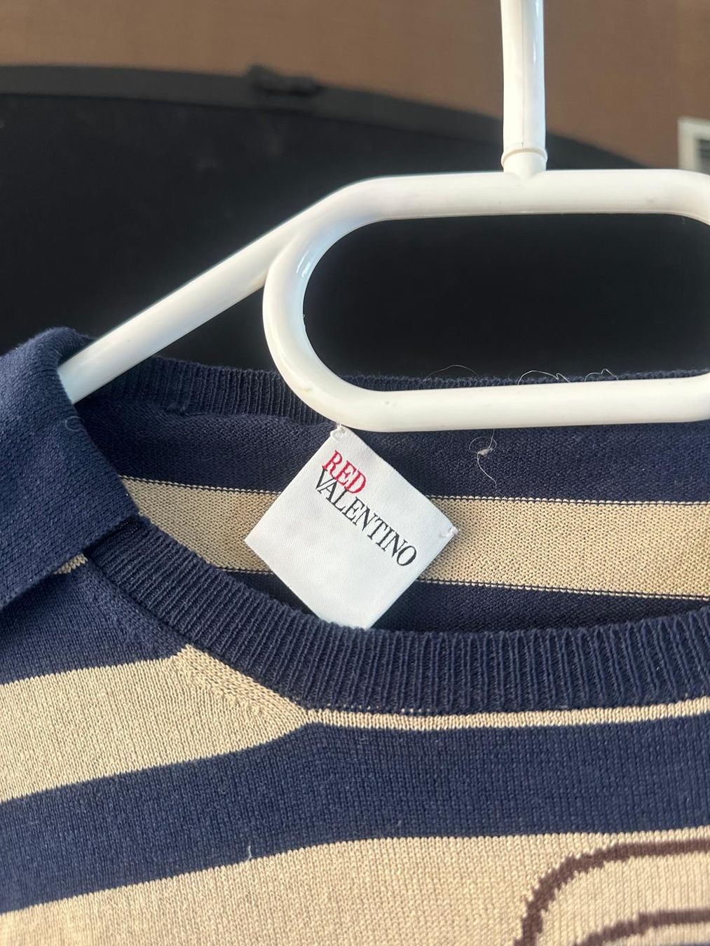 Maglioni & Felpe: Red Valentino Marine-gestreifter Pullover mit Schleife, S – Usato da Wollerau venduto da Poschro68 2