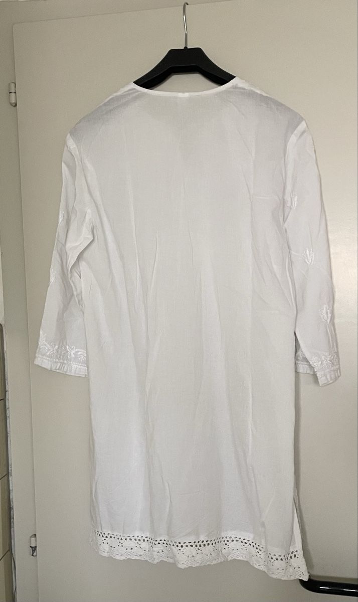 Vestiti: Baumwollkleid Gr S weiss  – Usato da Glis venduto da taisiya078 1