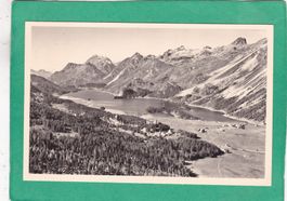 Blick v "letzter Bank" auf Sils Silsersee Maloja 1960