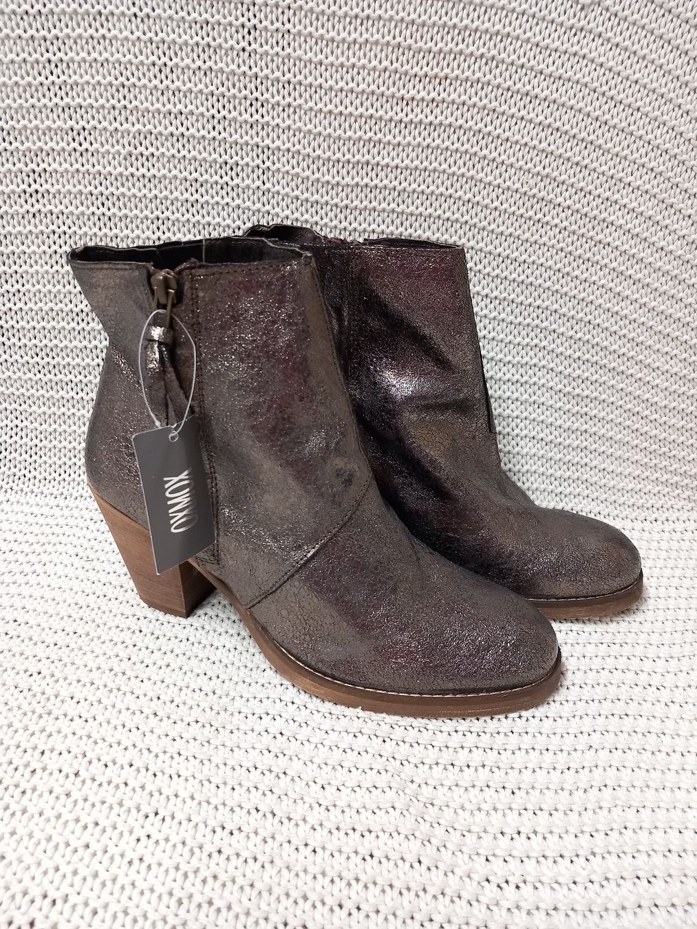 Scarpe da donna: OXMOX Leder-Stiefeletten Gr.41 Glitzer NEU – Nuovo (secondo la descrizione) da Gwatt (Thun) venduto da umwelt-brocki