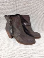 OXMOX Leder-Stiefeletten Gr.41 Glitzer NEU