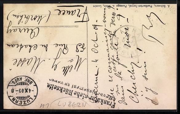 Cartoline postali: Luzern, Strassenpartie mit Pferdewägen – Usato da Berlin venduto da bartko-reher 1