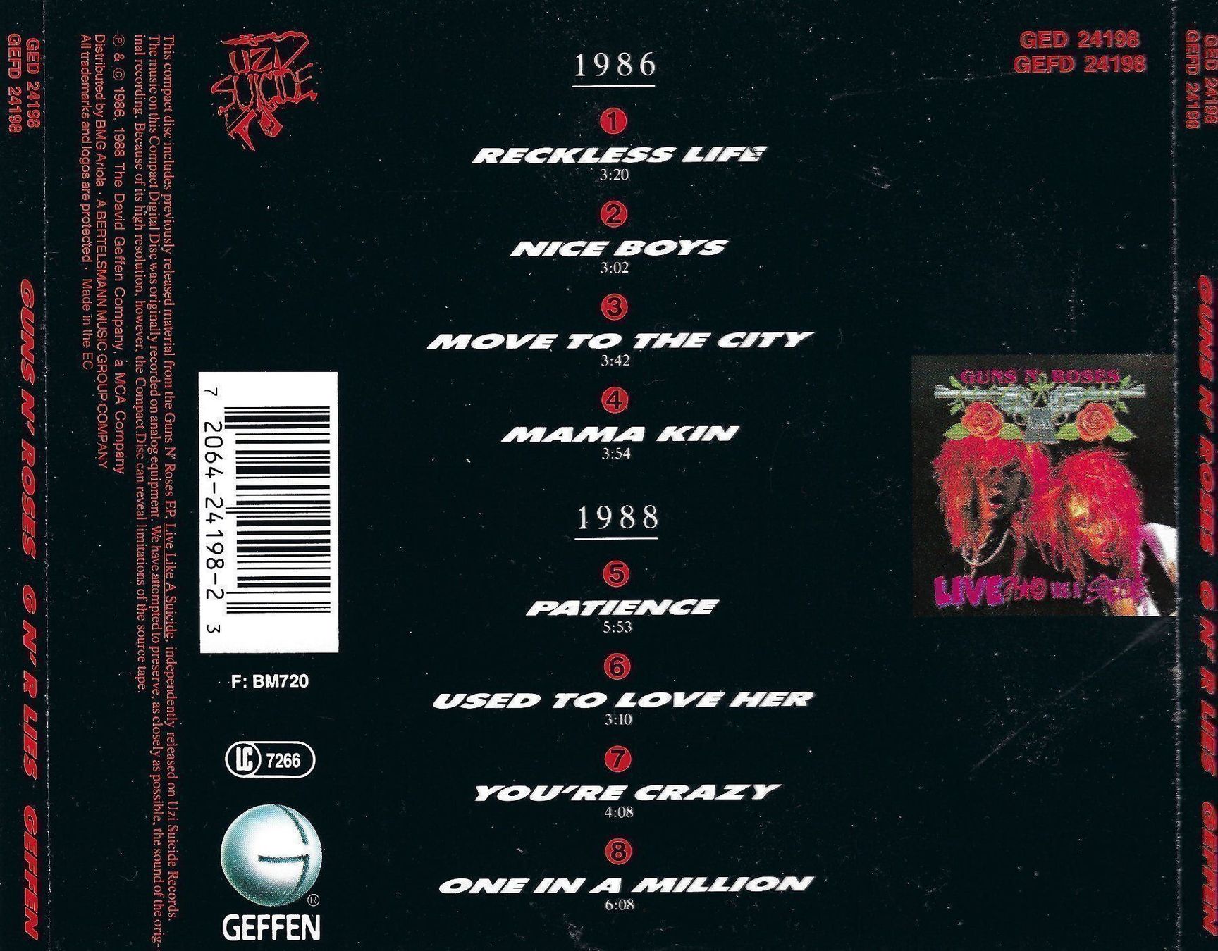 CDs: CD: GUNS 'N ROSES - Lies – Gebraucht aus Rotkreuz von groeli69 1