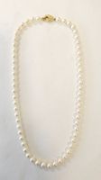 Magnifique collier de perles avec fermoir or 750 et diamants