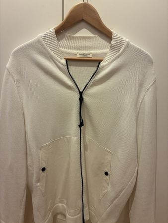 Herren Strickjacke Phil Petter weiss neuwertig Gr. L