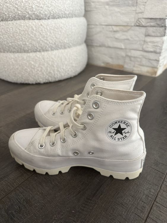 Trachten Sneaker Damen Weiß - Plateau Dirndl Schuhe Mit Spitze Gr. 36-43