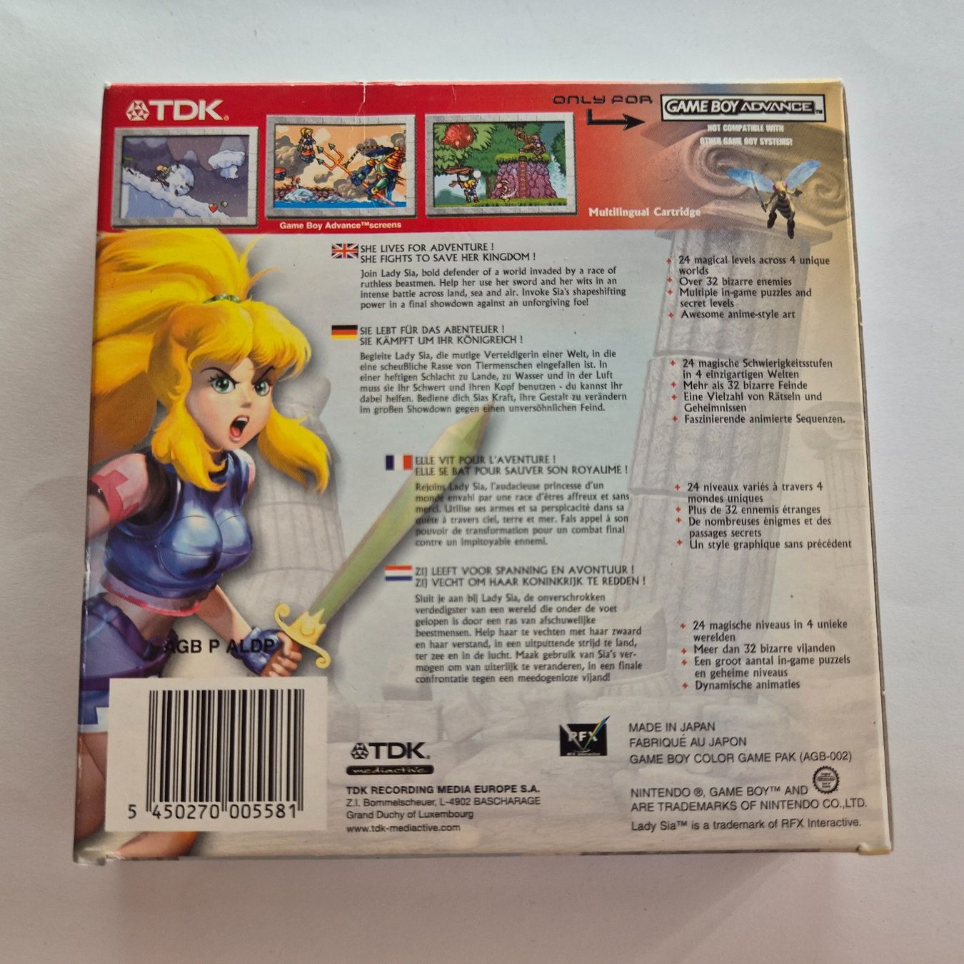 Nintendo Giochi: Lady Sia - GBA - OVP – Usato da Zürich venduto da Mephisto87 1