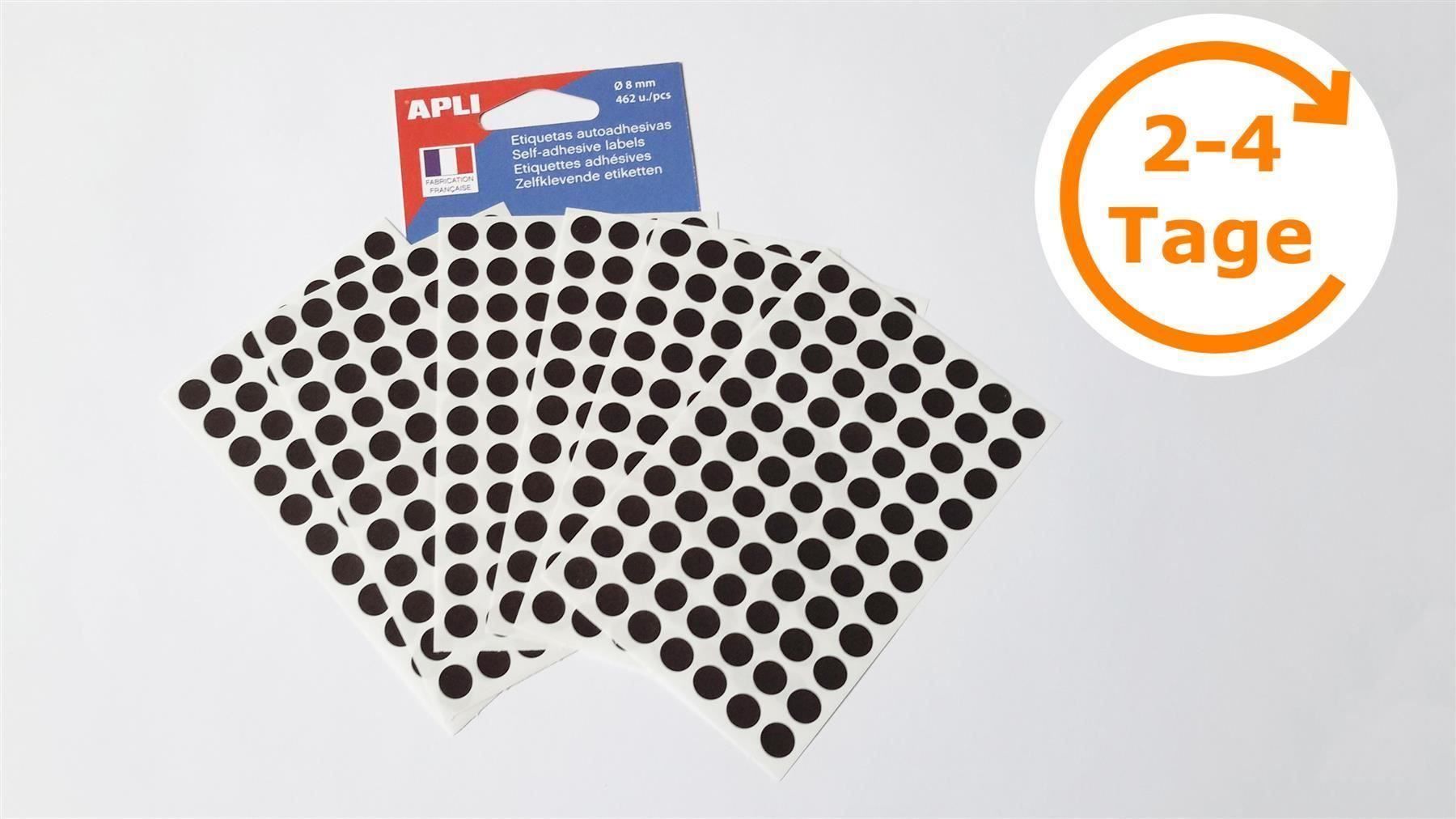Sticker: Markierungspunkte, schwarz, 8mm, 462 St. – Nuovo e nell'imballaggio originale da St. Gallen venduto da cointec