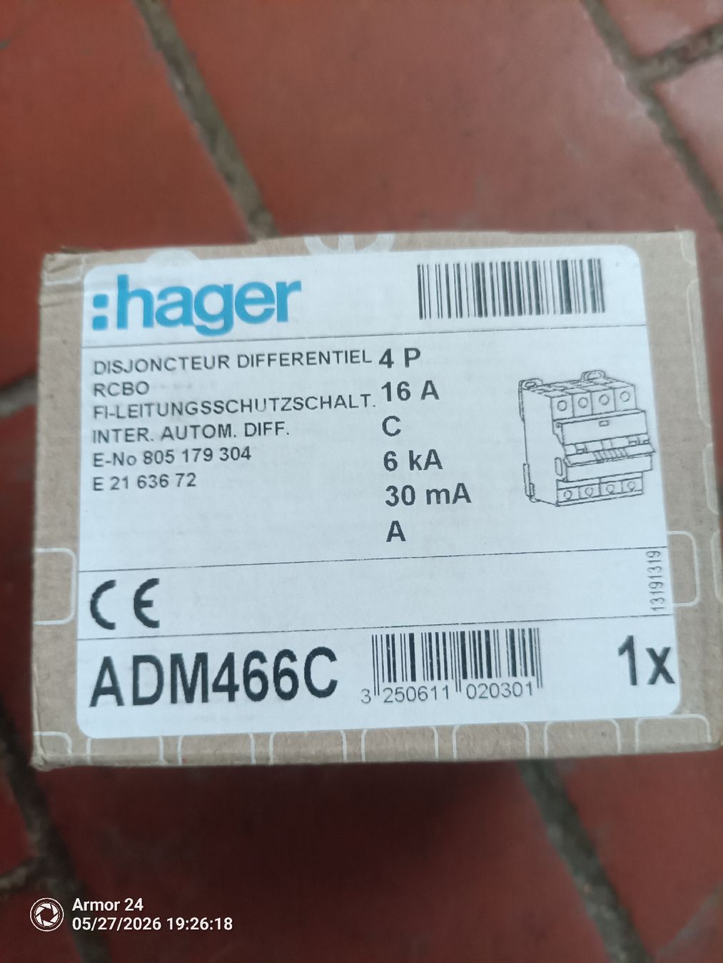 Hager Interruttori: Hager FI/LSC 16A/30mA 4Pol. – Nuovo e nell'imballaggio originale da Unterrindal venduto da lad_qn2z