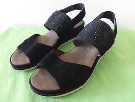 GABOR Sandalen, Gr 5 / 38, mit Glitzer, neuwertig