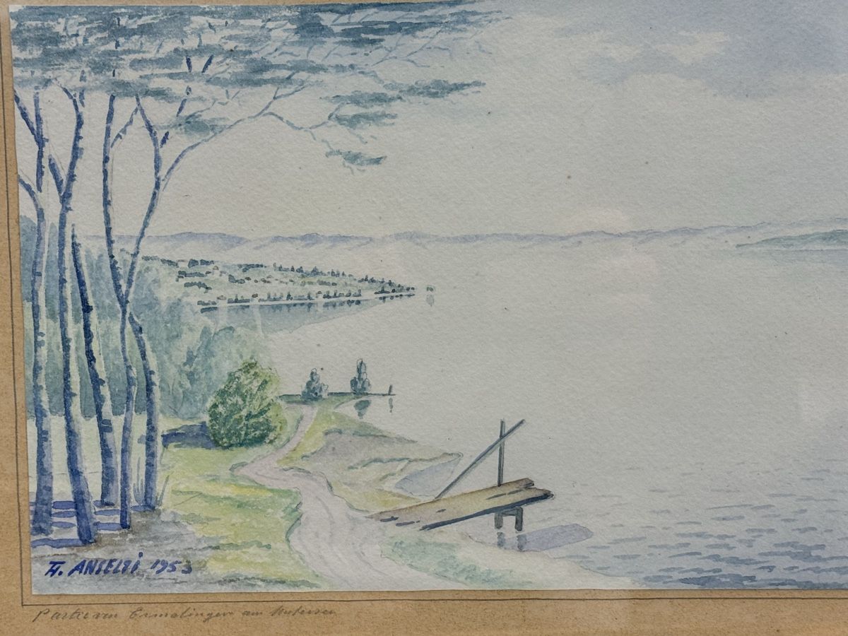 Dipinti: Hans Anselti 1953- Aquarell – Usato da Solothurn venduto da NUVICO 4