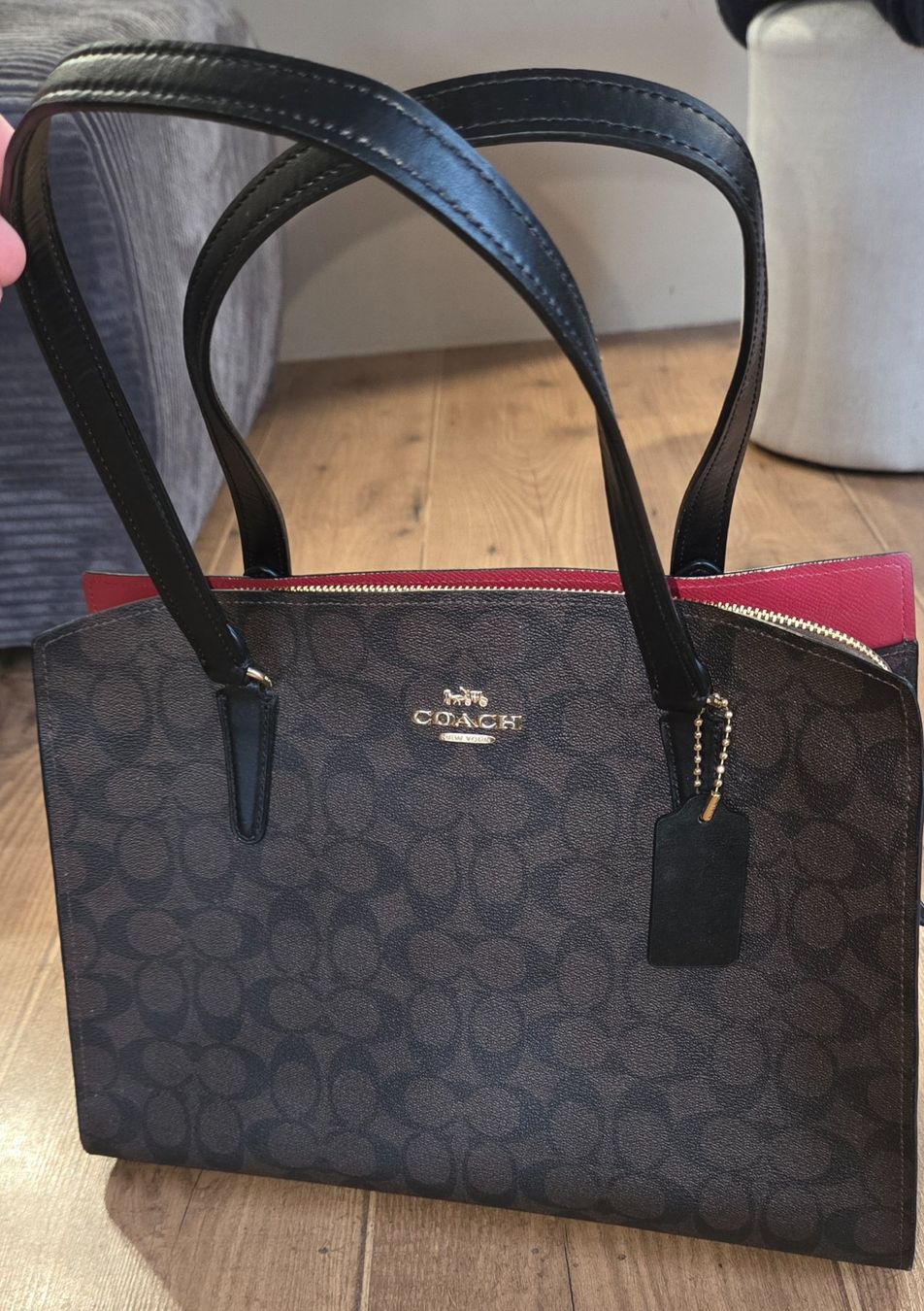 Coach Borse da donna: Original Coach Tasche, braun/pink – Usato da Kaltbrunn venduto da BarbaraR