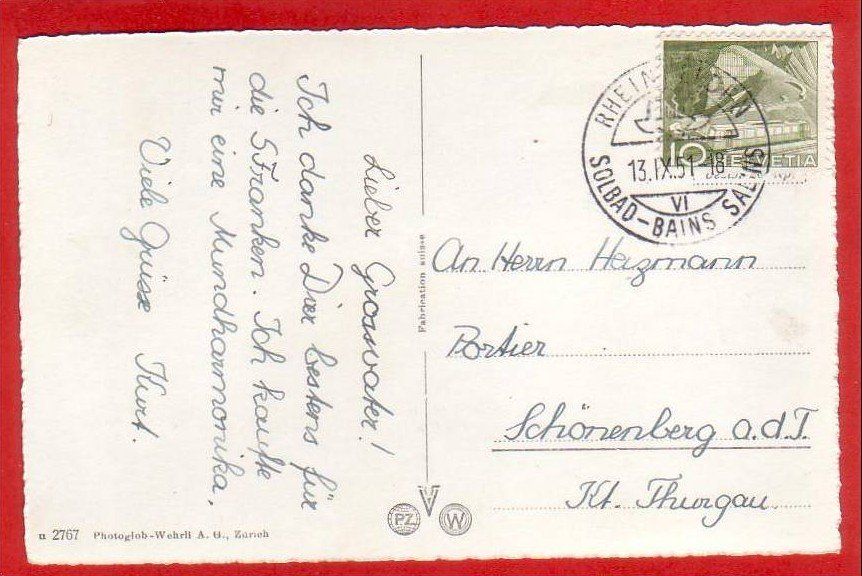 Ansichtskarten: RHEINFELDEN – Gebraucht aus Grüningen von Kartenlaube 1