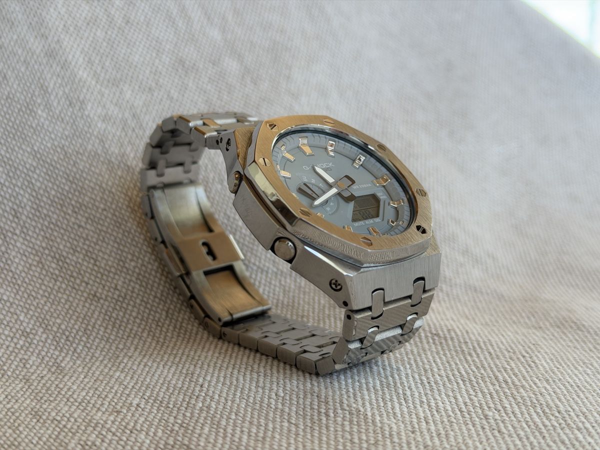 Casio Orologi: G-SHOCK CasiOak Steel Edition - Silver/Blue - FULL SET – Usato da Alle venduto da Venum04 4