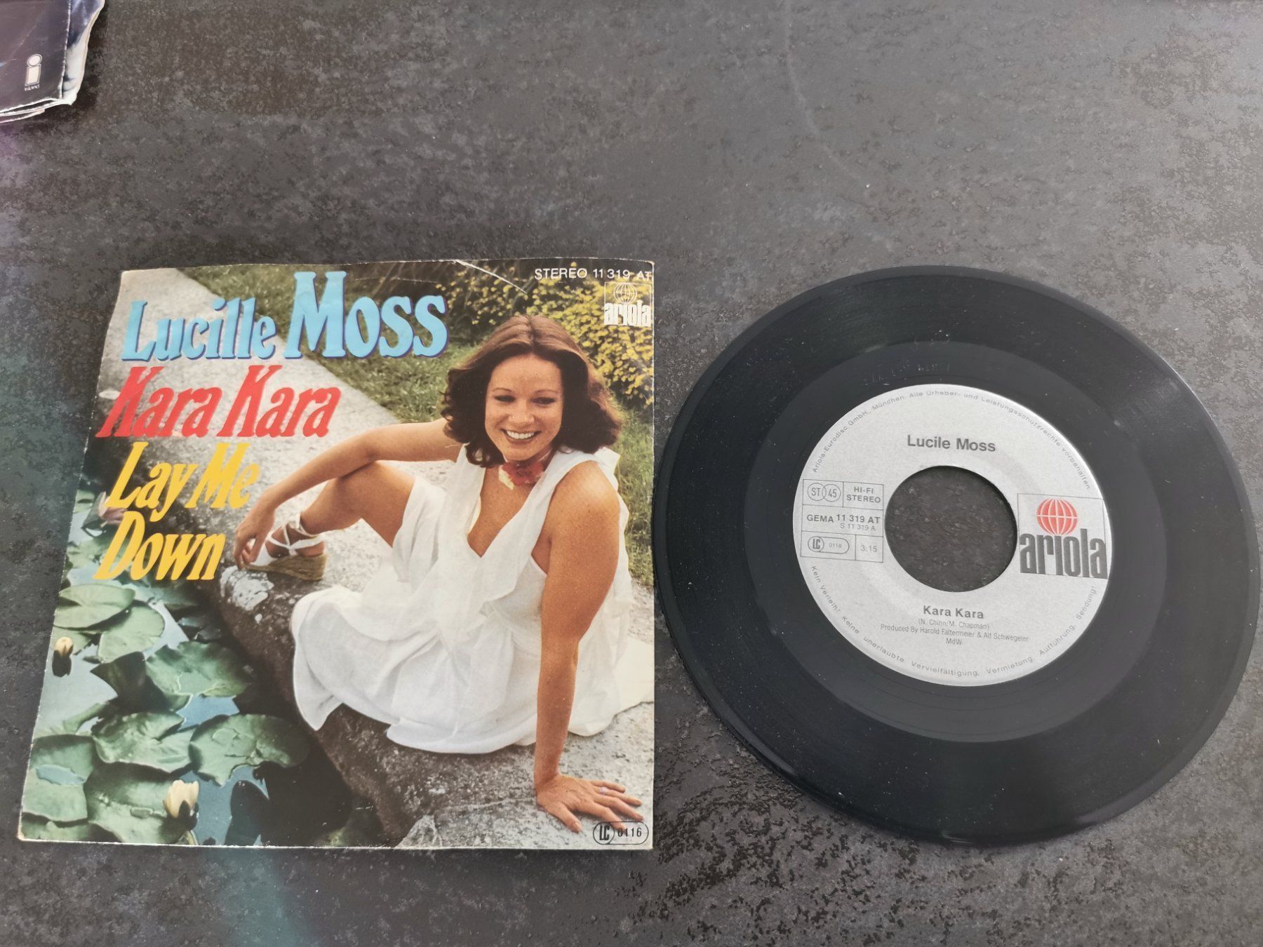 Dischi in vinile: Lucille Moss Single / Kara Kara – Usato da Sirnach venduto da pius062
