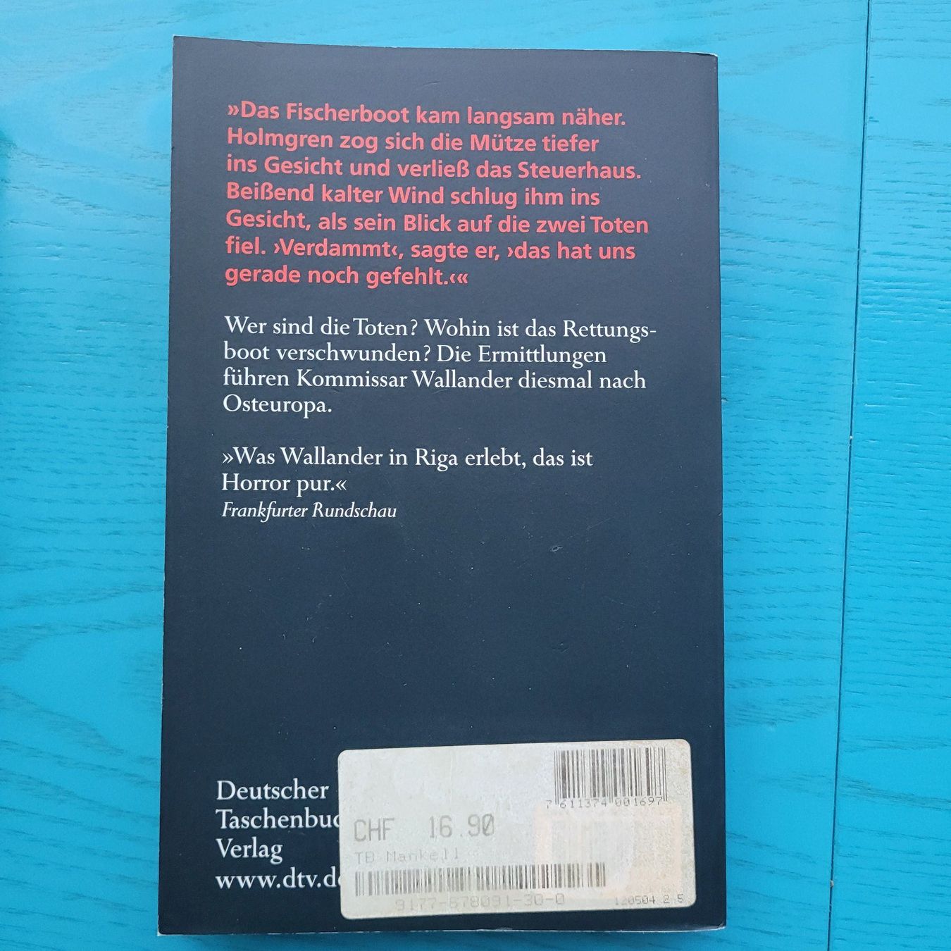 Libri: Henning Mankell- Hunde von Riga – Usato da SCHÜBELBACH venduto da CoKaHa 1