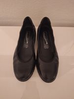 Schwarze Medicus Ballerina Schuhe aus Leder, Grösse 38