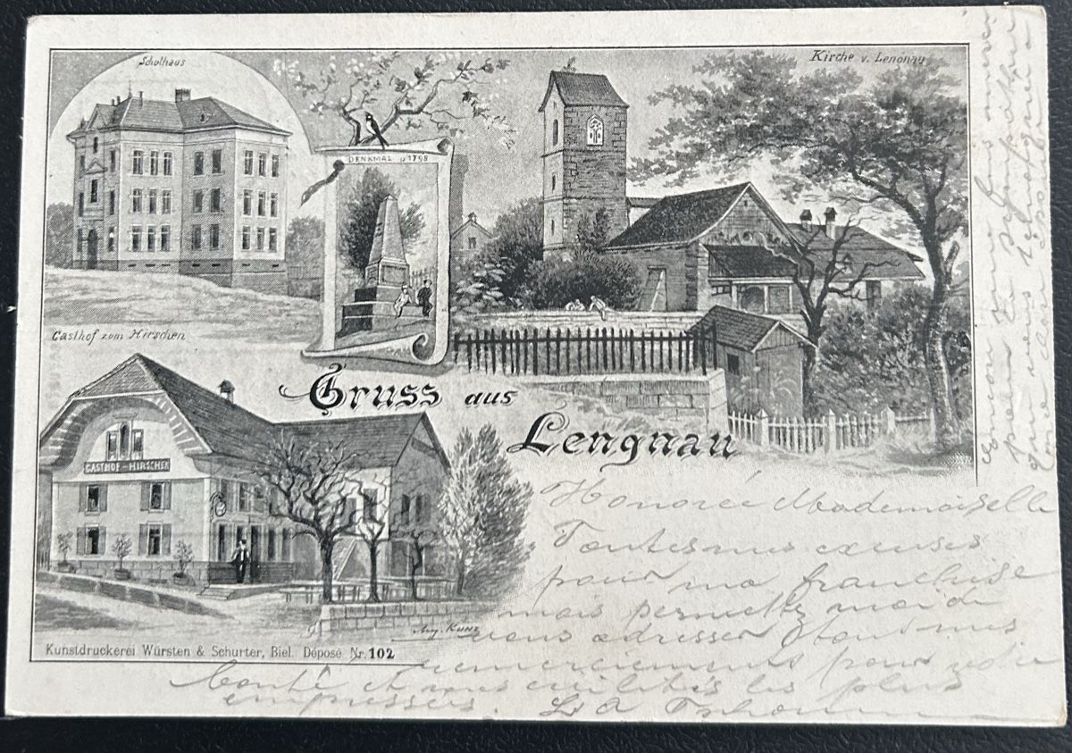 Cartes postales: Gruss aus Lengnau 4-Bildrig  – D'occasion à Horw par Tellbub