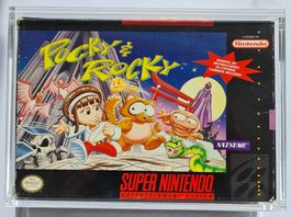 Pocky & Rocky CIB ☠️ Super Nintendo SNES USA👉RARITÄT